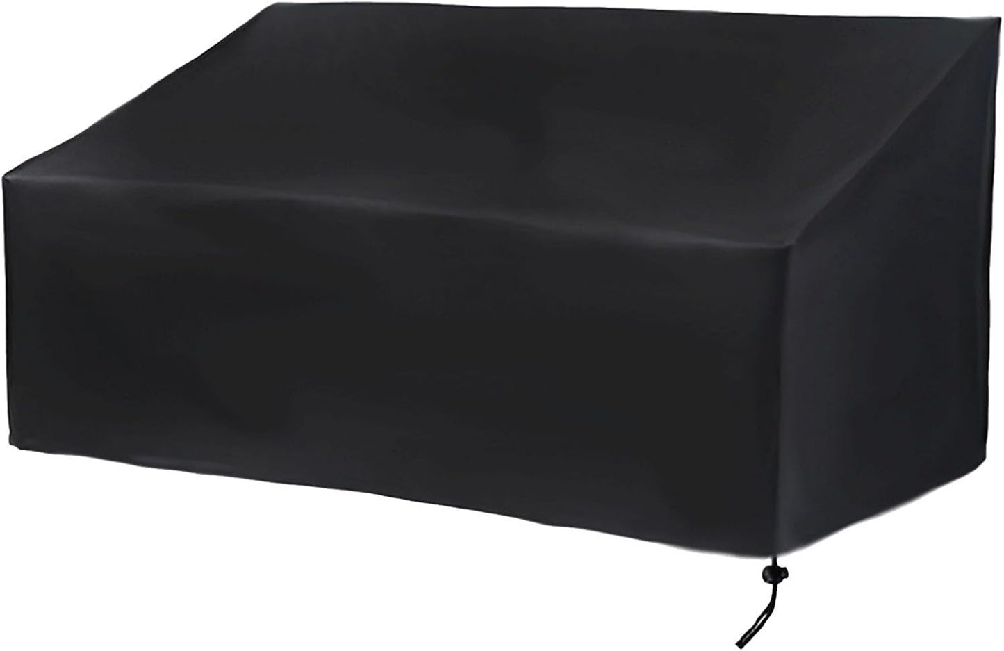 Hoypeyfiy Waterproof Oxford Fabric Patio Bench Cover - Black, Fits Standard Benches