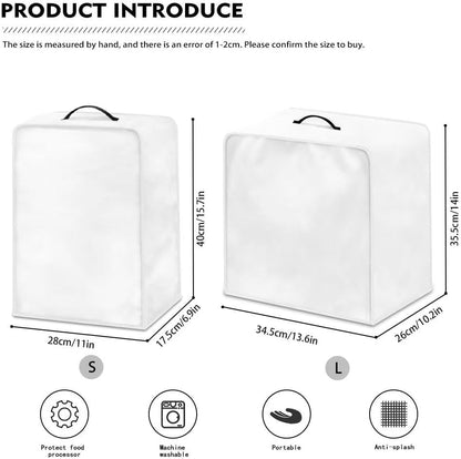 Coffee Cup Coffee Machine Covers with Top Handle, Dust Stain Resistant Blender Mixer Protector, Soft Covers for Small