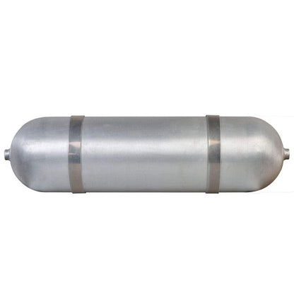ZHSYMX Air 3.7 Gallon (14 Liter) 5 Ports Seamless Aluminum Air Tank for Air Ride Suspension Car Train Truck Horn Silver