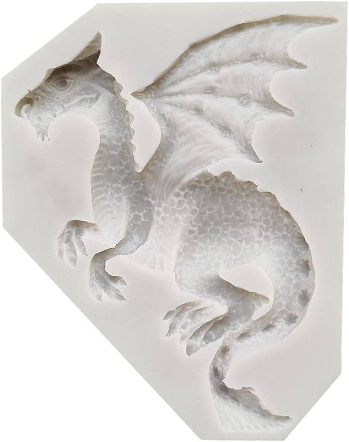 3D Flying Dragon Silicone Fondant Cake Mold for Chocolate, Gummy, Sugarcraft, and Cupcake Decorating