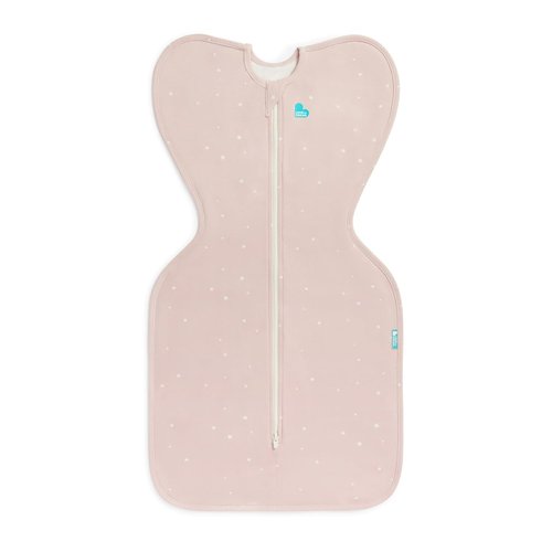 Love to Dream Swaddle UP - Baby Sleep Sack for Self-Soothing | Snug Fit, 1.0 TOG, Small 8-13lbs, Powder Pink Twinkle