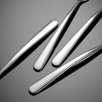 Small Square Spoons, SUS304 Stainless Steel 5.9 Inch Spoons for Ice Cream, Sugar, Cake, Coffee, Desserts, Set of 5