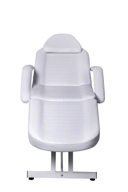 Salonsunny White Beauty Facial Tabel Bed Chair Professional Massage Adjustable Tattoo Chair Salon Bed with Hydraulic Stool