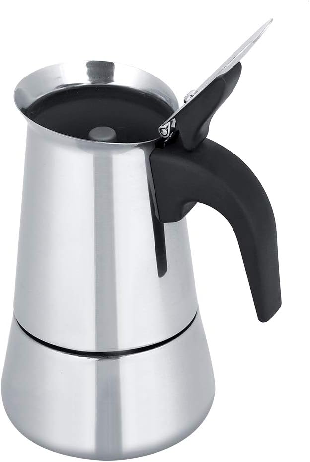 Haofy Portable Stainless Steel Coffee Pot Maker, Mocha Brewing Tool (100ml)
