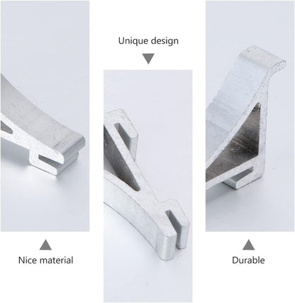 Freezer Shelf Clips - 8PCS Aluminium Refrigerator Shelf Clips for Stable Support of Replacement Shelves Cabinet Cooler
