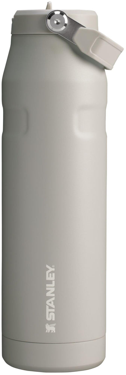 STANLEY IceFlow Flip Straw 2.0 Water Bottle 36 OZ | Built-In Straw with Larger Opening | Lightweight & Leak-Resistant | Insulated Stainless Steel | BPA-Free | Ash