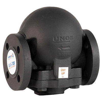Unox DN15 Ball Float Steam Trap, Thermostatic, ANSI Class150 Flanged