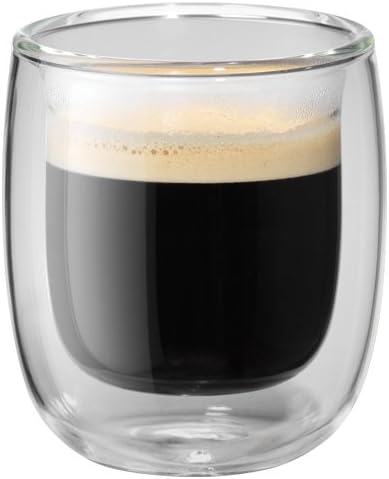 ZWILLING Sorrento 2-pc Double-Wall Glass Espresso Cup Set, 2.7-oz, 80ml
