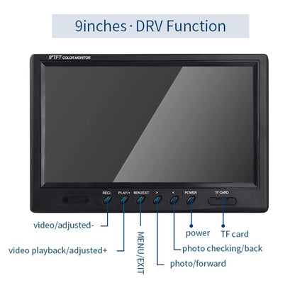 Sewer Camera Replacement Ultra High Definition 9inch Display Screen w/16GB DVR Video Rcording,JQKJCAM Drain Pipe Borescope Accessory,Monitor of Pipe Inspection Camera SP09A SP09F 9600F WP90F