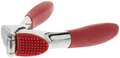 Trudeau Garlic Press - Effortless Garlic Crusher with Built-In Cleaning Aid, Large Garlic Chamber, Comfortable Ergonomic Handle, BPA-Free & Dishwasher-Safe - Quick and Easy Meal Preparation
