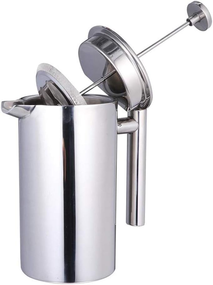 Stainless Steel French Press Coffee Maker, 800ml Easy Clean Tea Pot with Filter - axGear