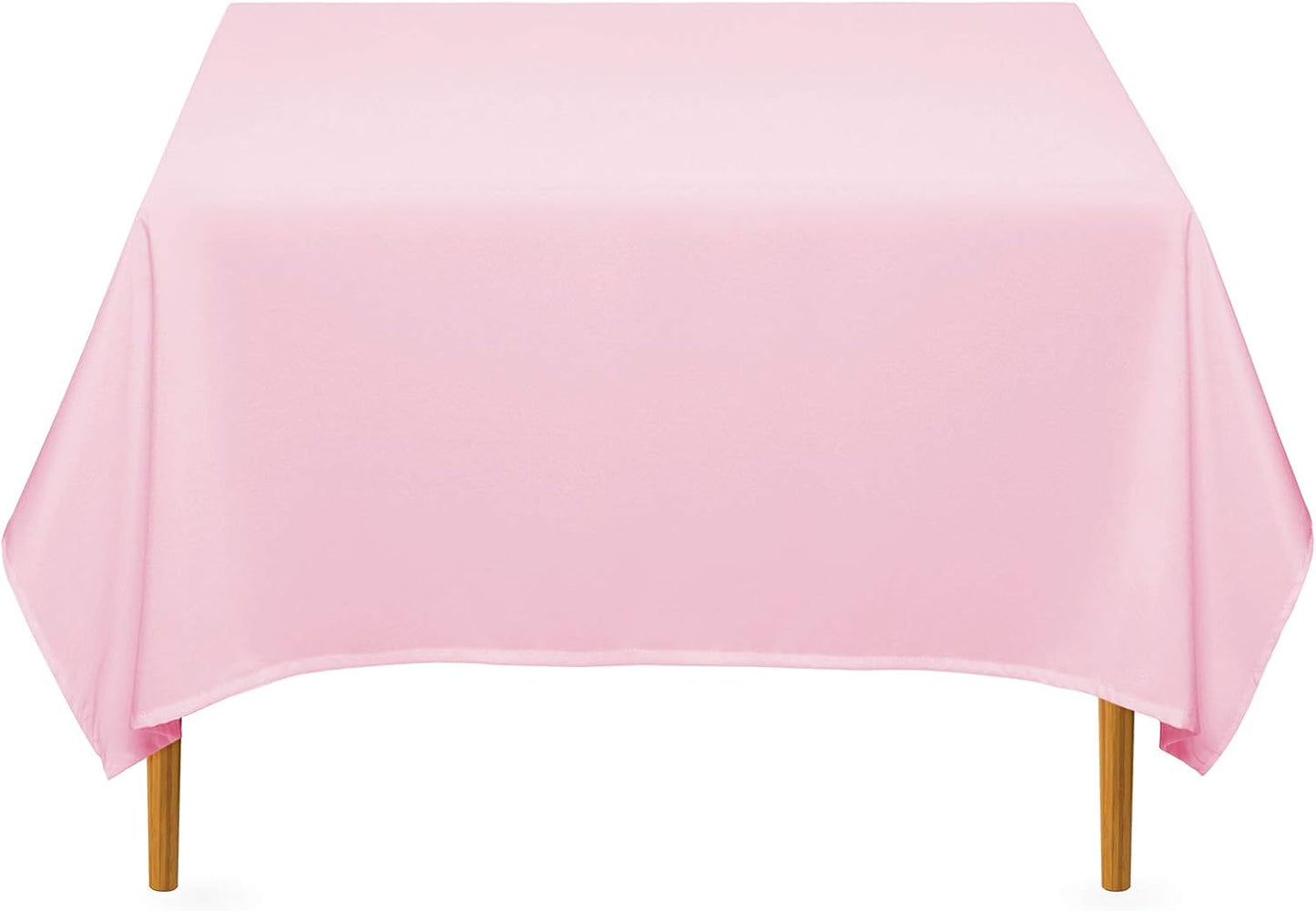 Lann's Linens 70" Square Premium Tablecloth for Wedding, Banquet, Restaurant, Polyester Fabric, Pink