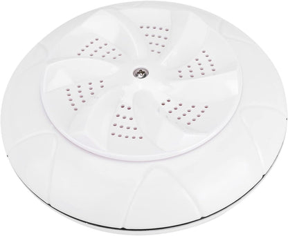 Ultrasonic Washing Machine, USB Powered Portable Turbine Washer for Traveling, Camping, Home Use (White)