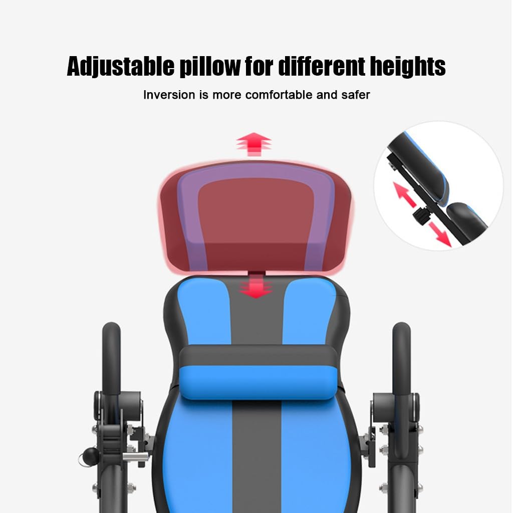 RIEJIN Inversion Table with Ankle Relief and Safety Features, Improve Posture and Spinal Health