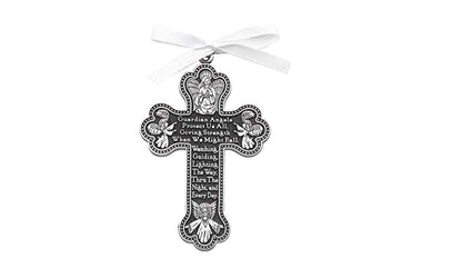 Cathedral Art Guardian Angel (Abbey & CA Gift) Cross Crib Medal for Jewelry Making (CM8)