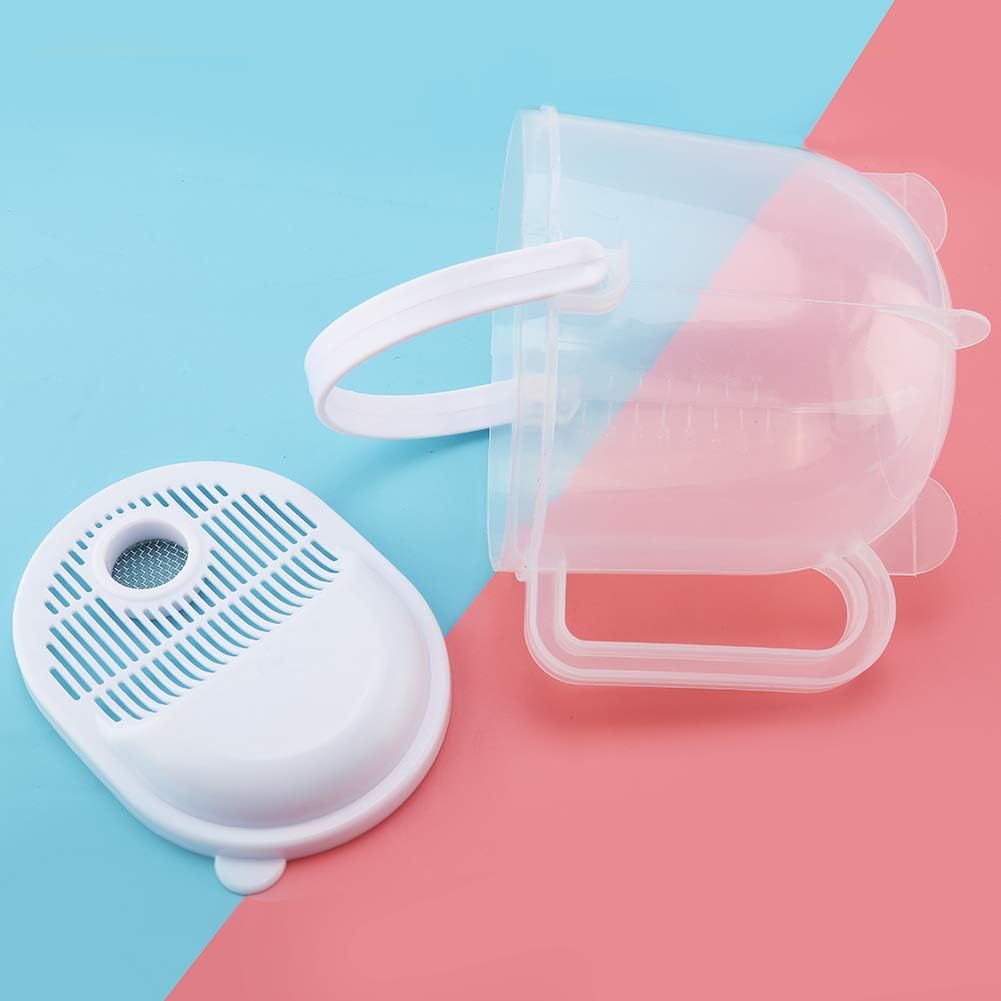 Multi-Function Rice Washing Tool, Resin Material Strainer with Ergonomical Handle for Rice/Beans/Grapes Cleaning