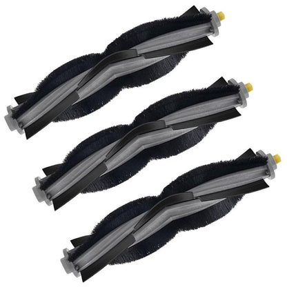 MZY LLC 3 Pack Replacement Rubber Roller Brushes for Ecovacs Deebot X1 Omni/ X1 PRO Omni/ X1 Plus/ T10 Omni/ T10 Turbo Vacuum Cleaner Accessories
