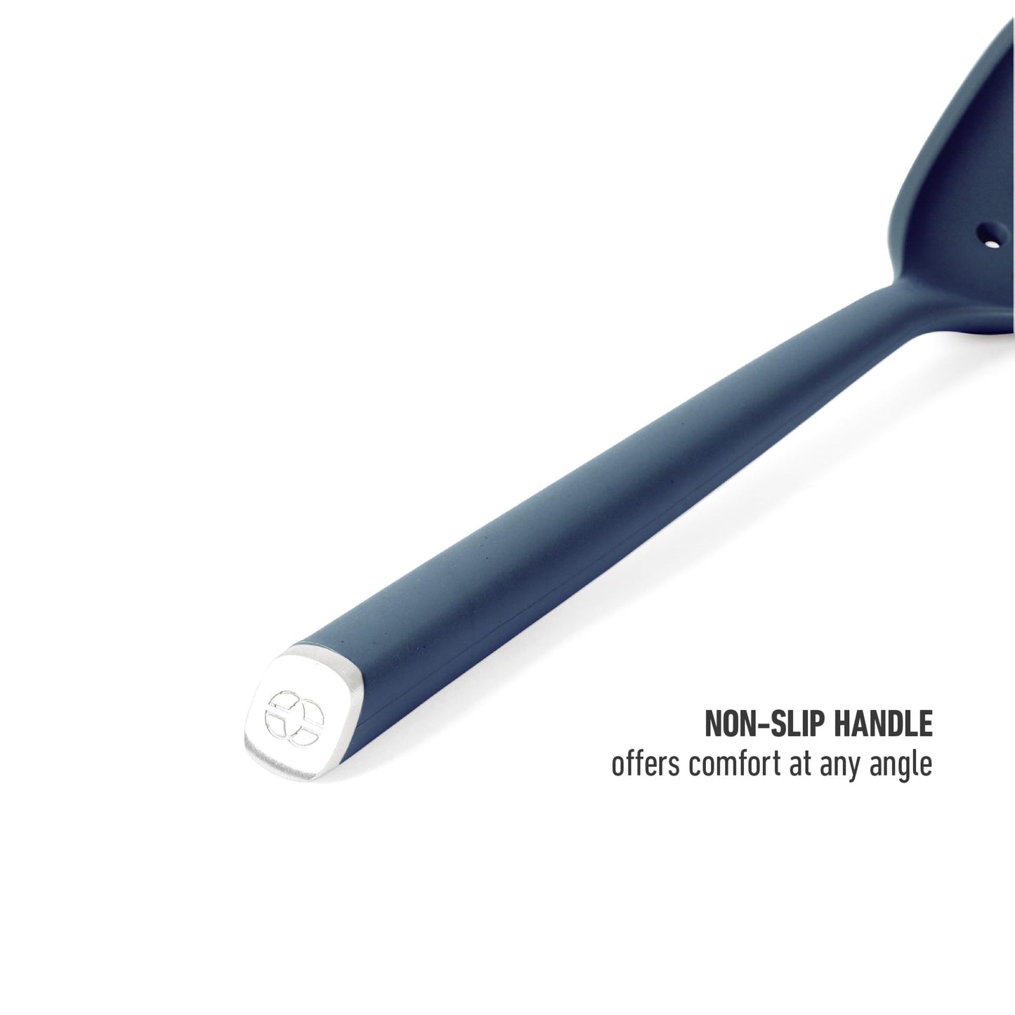 Calphalon Edge Silicone Flexible Slotted Spoon/Skimmer - Navy Blue
