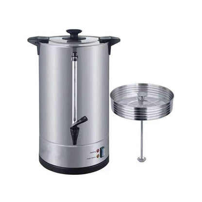 Restaurantware-55 Cup Coffee Urn, 1 Double Wall Hot Beverage Dispenser - Quick Brewing, For Home Or Commercial Use, Stainless Steel Coffee Dispenser, Equipped With Water Gauge and Safety Mechanism,