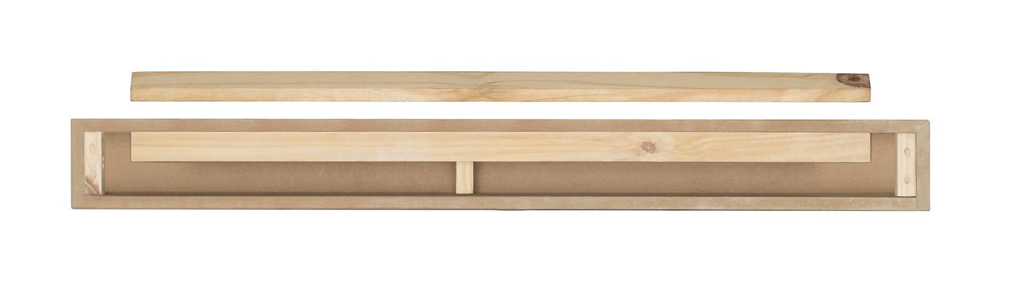Pearl Mantels ARYB60612 Premium Grade A MDF White mantel shelf, Crisp White paint, 60"L x 9"D x 5"H, The perfect compliment to your hearth and home