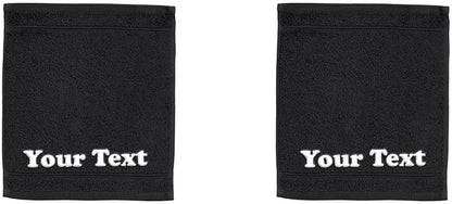 2-Piece Set Personalize Your Towels with Custom Embroidery: Names, Monograms, and Initials. Perfect for Bathroom, Spa