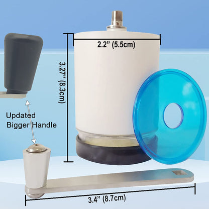CoaGu Pill Crusher and Pulverizer - 2 Pack Pill Boxes and Cutter - Labor-Saving Grinder for Efficiently Crushing Multiple Tablets into Fine Powder