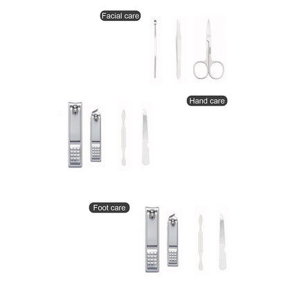 Manicure Set Nail Clipper Set Men Women Nail Clippers Toenail Fingernail Cutters Personal Care Tools Manicure Pedicure Tools with Travel Case Grooming Kit Present for Men Women Family Friends
