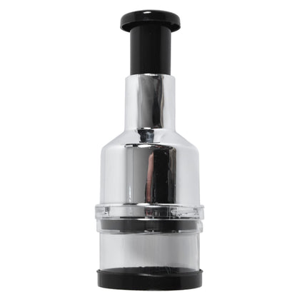 Manual Food Chopper Stainless Steel Vegetable Cutter for Onions Garlic Nuts Salads Hand Operated Kitchen Prep Tool