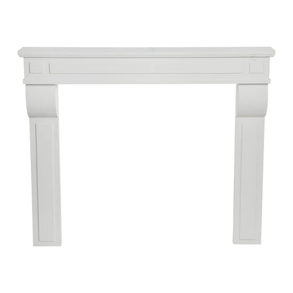 Creative Co-Op Lodge Fireplace Mantel, White