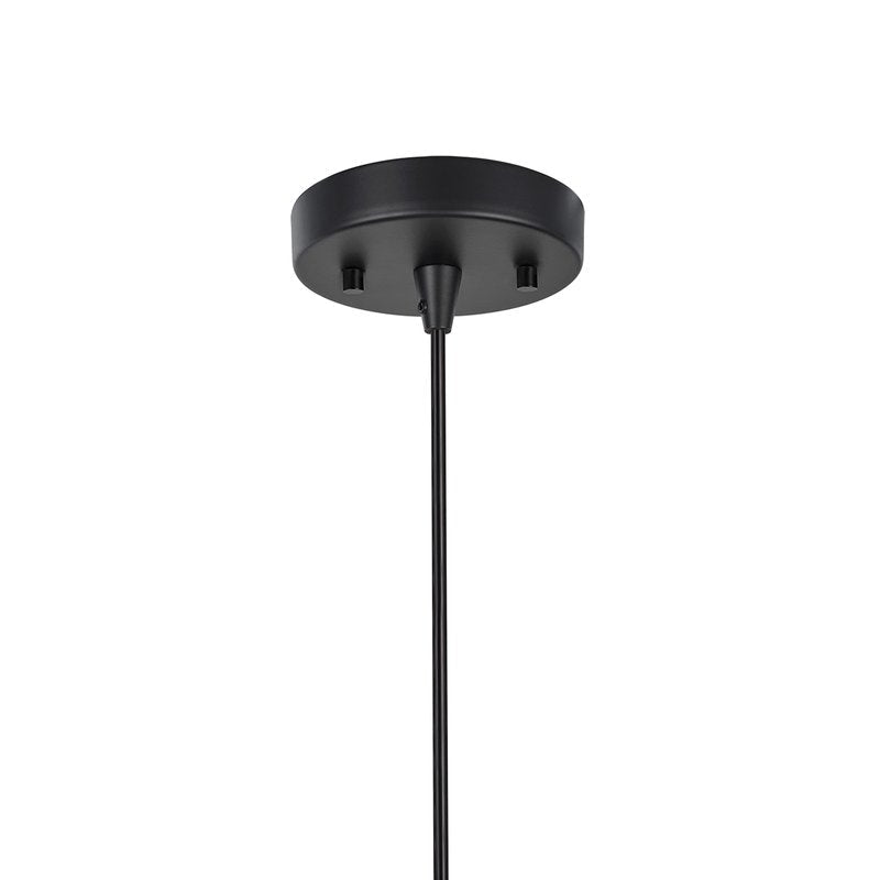 Aspen Creative 61128-11, One-Light Hanging Mini Pendant Ceiling Light, Transitional Design in Cement Finish, 7-1/2" Wide