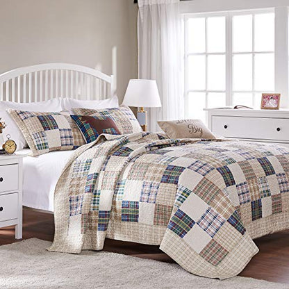 Greenland Home 2-Piece Oxford Quilt Set, Twin, Multicolor