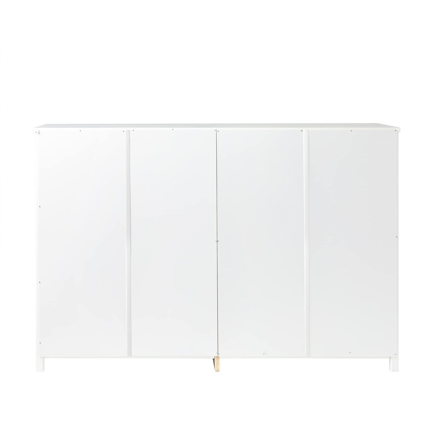 Walker Edison Tahnee 6-Drawer Solid Wood Dresser, 47 Inch, White