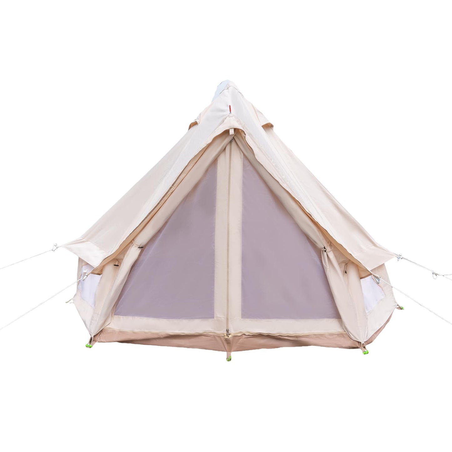 Yurt Tent,Glamping Tents Canvas Bell Tent Waterproof Camping & Glamping 4 Season Yurt 3M 2~3 Person