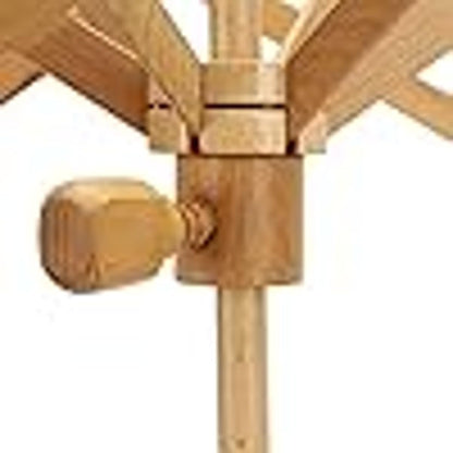 Wooden Yarn Ball Winder - Handcrafted Knitting & Crocheting Yarn Bobbin Winder - Knit Picks Umbrella Yarn Swift Tabletop - Center Pull Wool String Holder Winding Machine (Off-White, Umbrella Swift)
