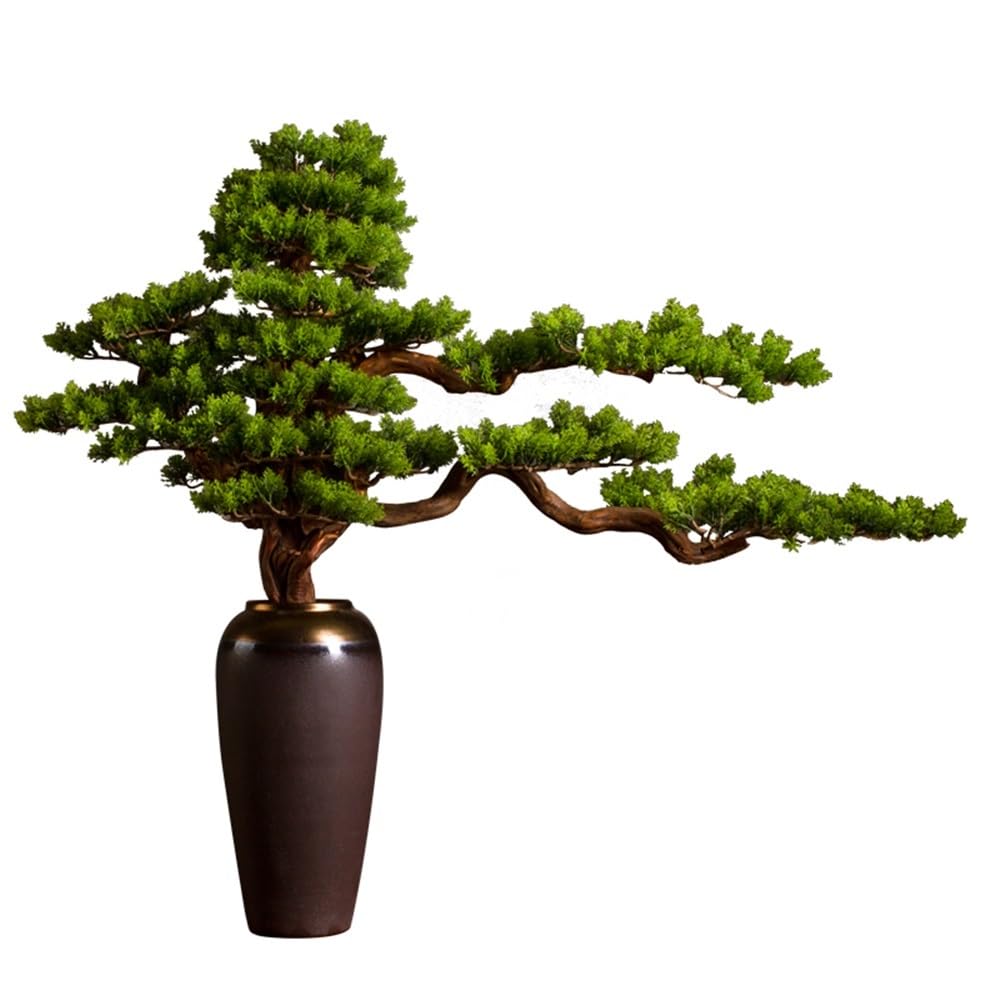 XJOYSL7921 Artificial Bonsai Artificial Bonsai Tree with Ceramic Vase Light Luxury Creative Living Room Hotel Decoration Fake Plant Ornaments for Home Office