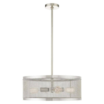 Livex Lighting 4 Light Brushed Nickel Chandelier