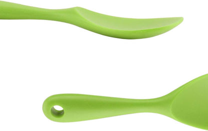 uxcell Silicone Soup Ladle Spoon - 8.7 Inch Heat Resistant Kitchen Utensil for Serving Soup, Green