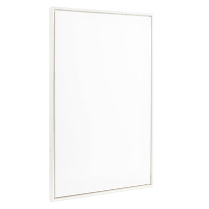 Kate and Laurel Sylvie Blank Framed Canvas Wall Art; 31.5x41.5 White Beaded; Modern Empty Canvas for Paint-Your-Own Art; Ready to Paint Premium Canvas Already Framed