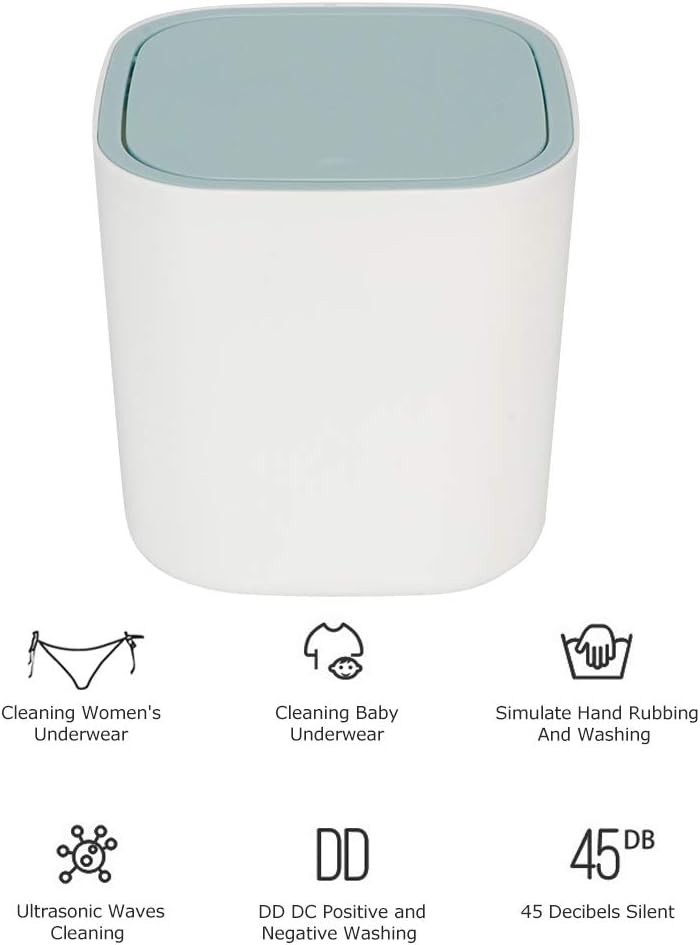Portable Washing Machine, 3.8L Mini Washer for Baby Clothes, Underwear, USB Powered Desktop Washing Machine
