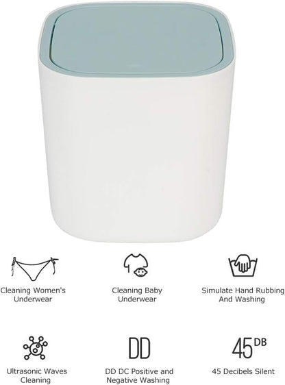 Portable Washing Machine, 3.8L Mini Washer for Baby Clothes, Underwear, USB Powered Desktop Washing Machine