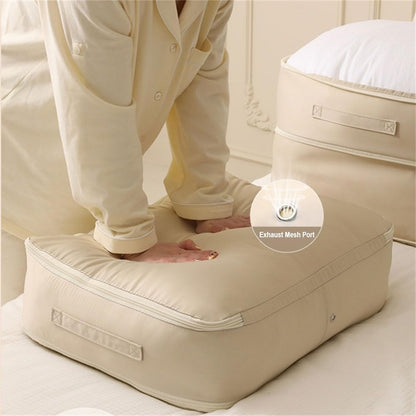 Ultra Space Saving Self Compression Organizer, Heavy Duty Moving Bags, Storage Tote for Comforters, Clothes, Blankets