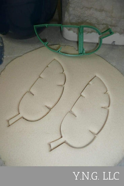 BANANA LEAF OUTLINE TROPICAL PLANT LEAVES COOKIE CUTTER MADE IN USA PR3761