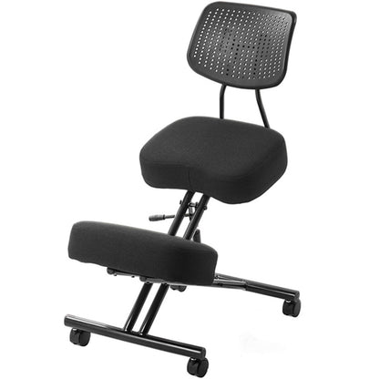 Office Chair Cross Legged Chair，Height Adjustable Ergonomic Office Chair with 360° Casters, Meditation Chair with Back, Kneeling Chair for Fitness Fanatics/Home Workers/Yoga Lovers