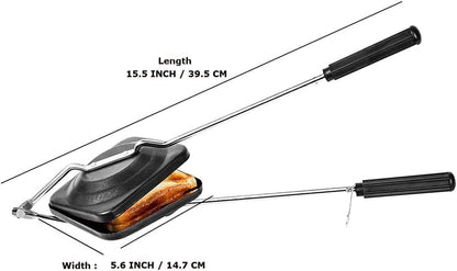 Sandwich Maker Stovetop Toaster, Nonstick Double Side Pressure Pan for Gas Stove, Hot Panini Maker