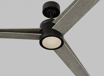 Monte Carlo 3AMR60RZWD Armstrong Unique Energy Star 60" Ceiling Fan with LED Light and Hand Remote Control, 3 Set ABS Blades, Matte White