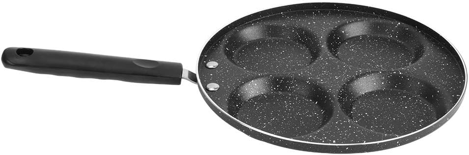 HEEPDD 4 Cup Egg Frying Pan, 24.5cm Non Stick Omelet Pan for Breakfast Pancake Egg Burger Steak