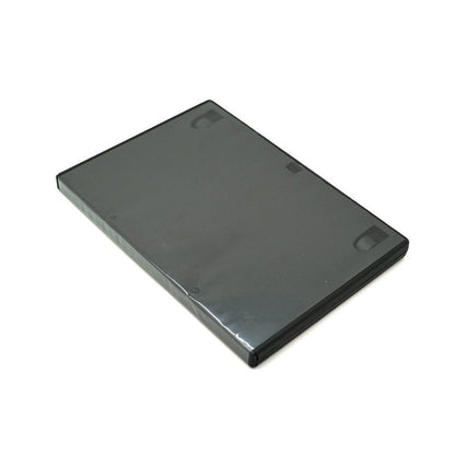 Maxtek 5 Pack Standard 14mm Black Signle Disc CD, DVD, Blu-Ray Disc Cases with Outter Clear Sleeve