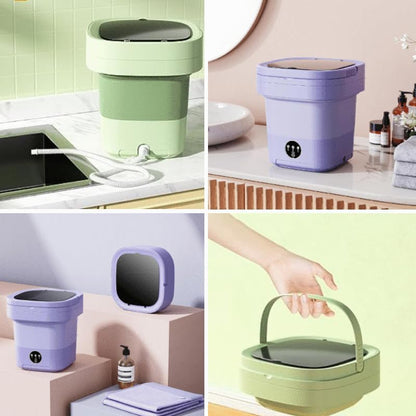 Foldable Washing Machine, 9L Mini Washer with 3 Modes, Portable for Apartments, Camping, RV Travel