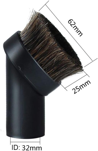 Vacuum Attachments 32mm (1 1/4 inch) Brush, Flexible Crevice Kit for Shop Vac Attachments, 7 Packs
