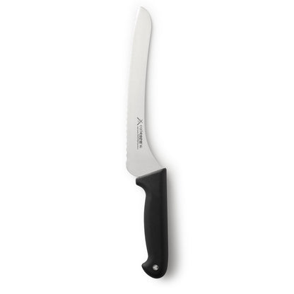 CAT CORA Offset Serrated Bread Knife, Professional 9-Inch German Steel Blade For Homemade Sourdough, Artisan Bread Slicing, or Cake Cutting, Ergonomic Soft-Grip Handle, NSF-Certified Kitchen Knife